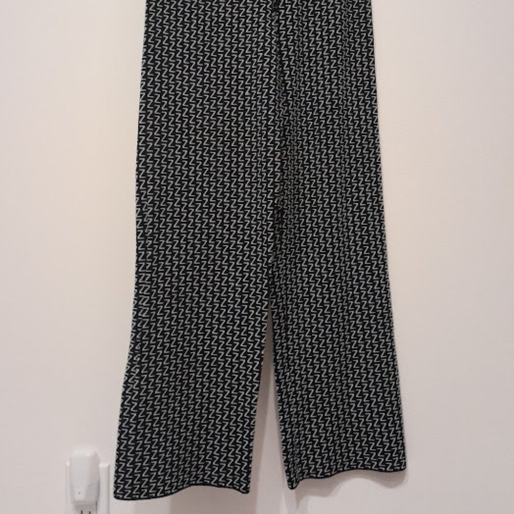 Zara Knit- Navy Pants w/white Z pattern